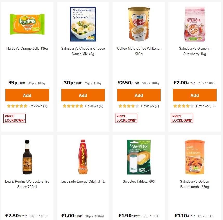 Sainsbury's Offers from 8 November