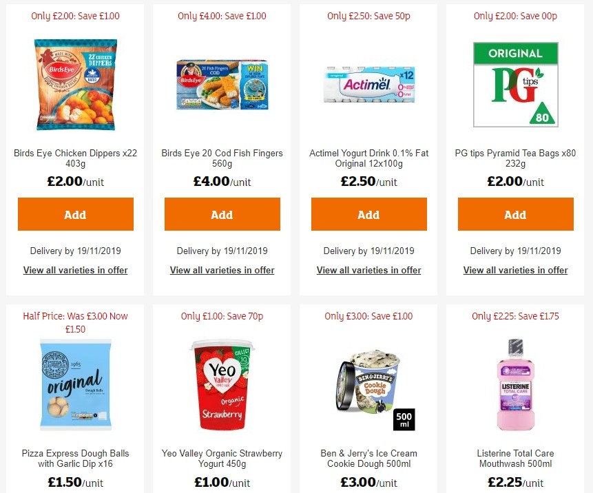 Sainsbury's Offers from 8 November