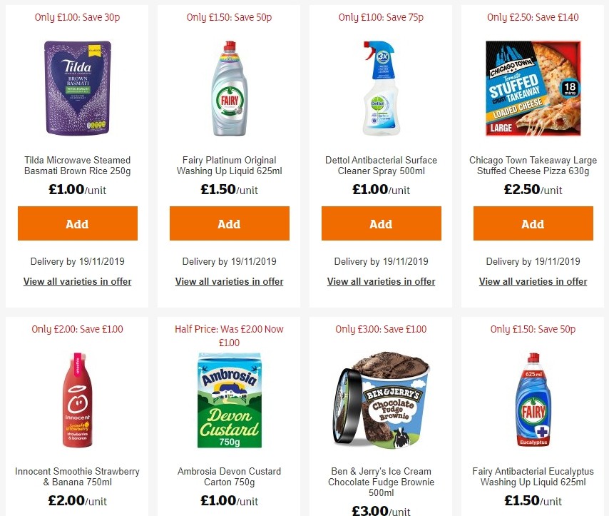 Sainsbury's Offers from 8 November