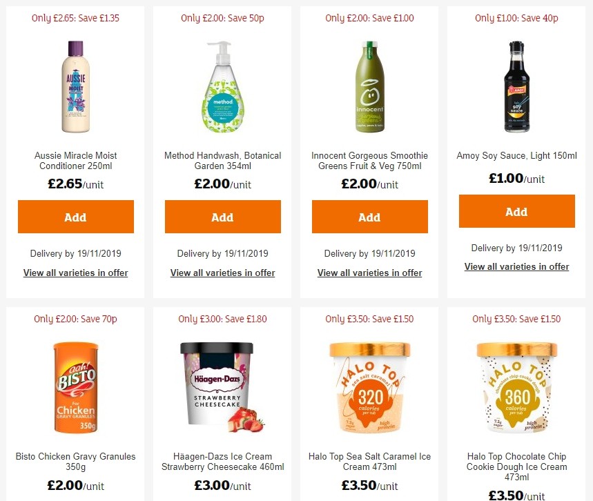 Sainsbury's Offers from 8 November