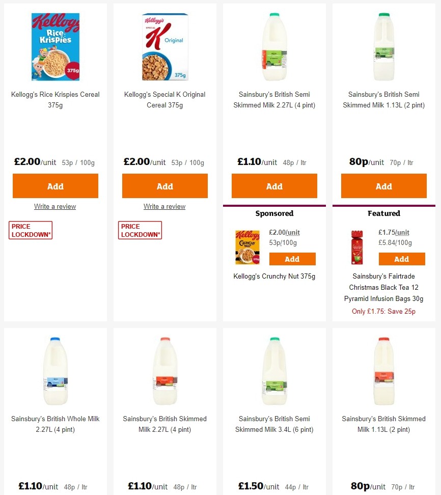 Sainsbury's Offers from 22 November