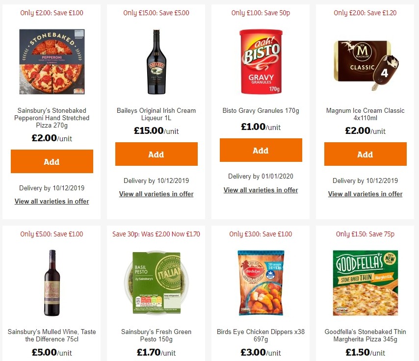 Sainsbury's Offers from 22 November