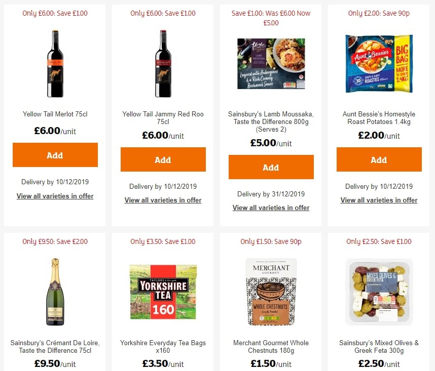 Sainsbury's Offers from 22 November