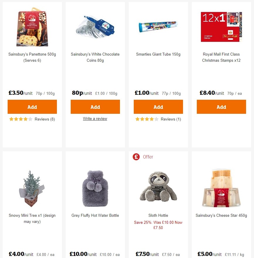 Sainsbury's Offers from 6 December