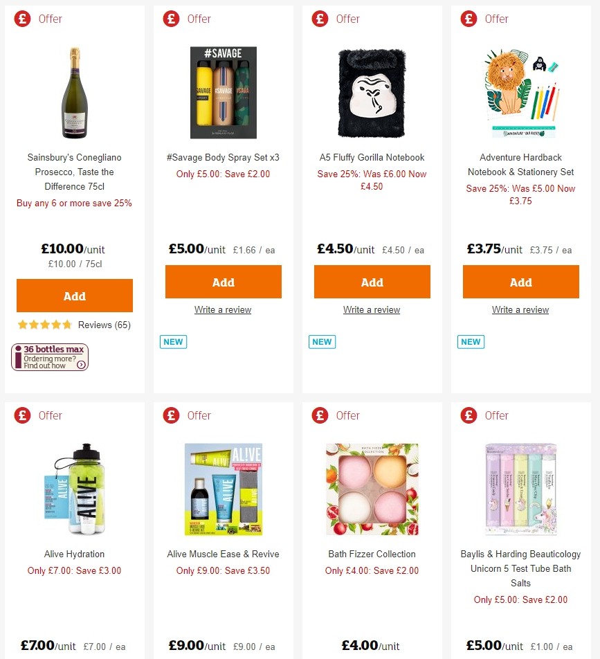 Sainsbury's Offers from 6 December