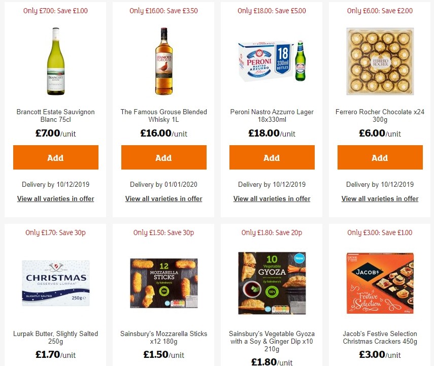 Sainsbury's Offers from 6 December