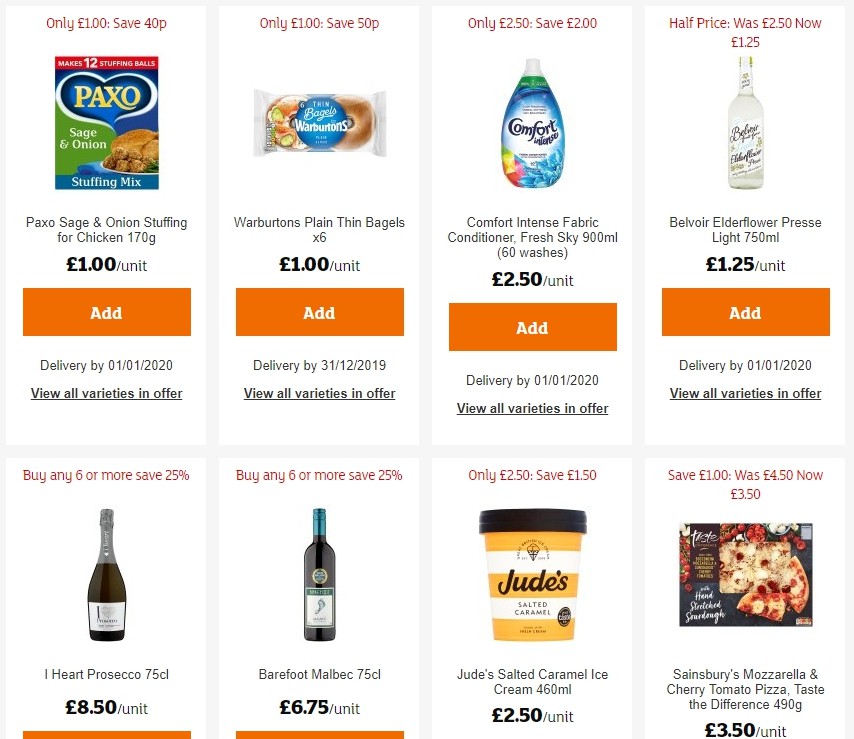 Sainsbury's Offers from 13 December