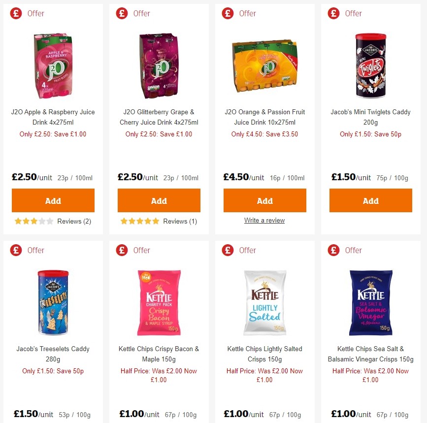 Sainsbury's Offers from 13 December