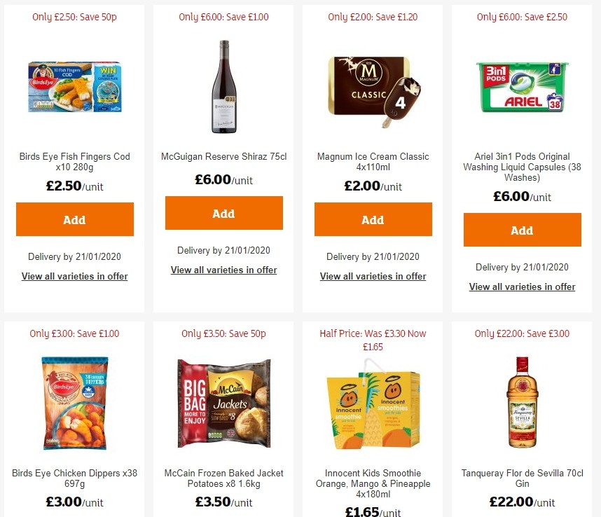 Sainsbury's Offers from 10 January