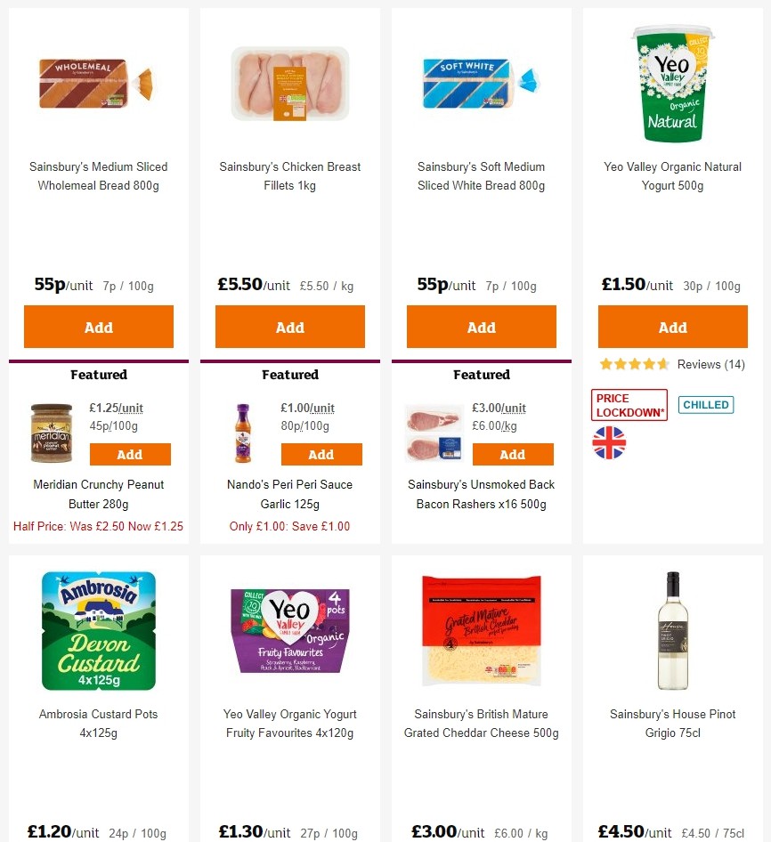 Sainsbury's Offers from 10 January