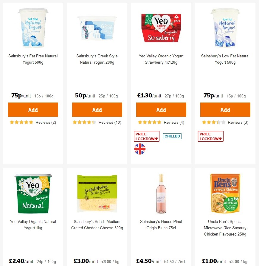 Sainsbury's Offers from 10 January