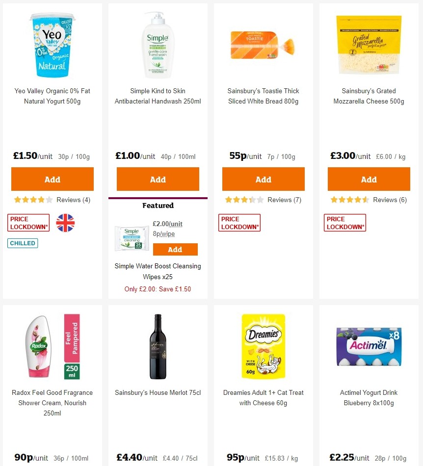 Sainsbury's Offers from 10 January