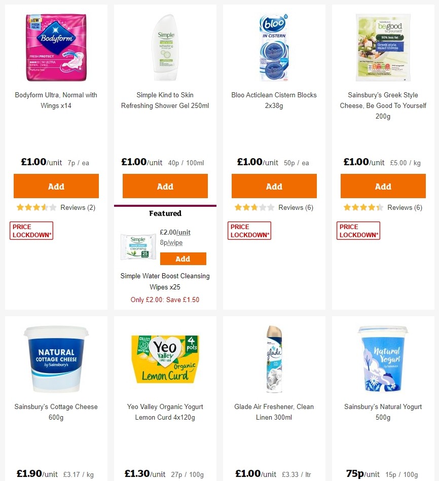 Sainsbury's Offers from 10 January