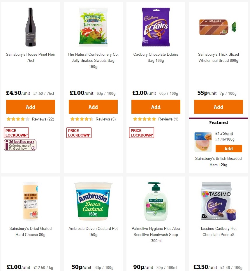 Sainsbury's Offers from 10 January