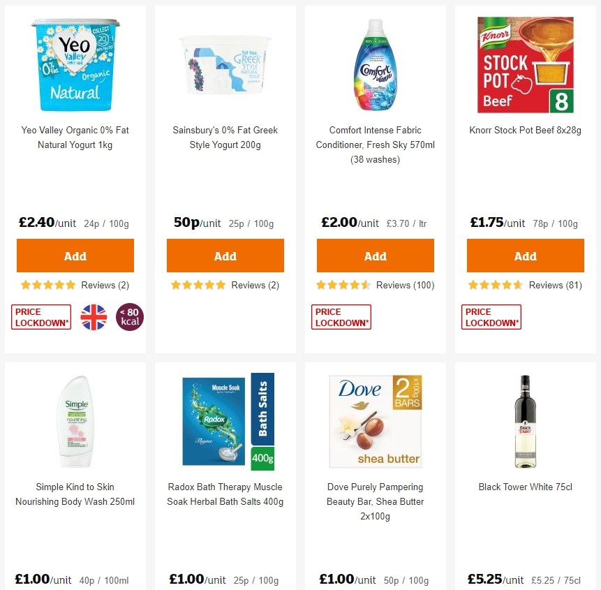 Sainsbury's Offers from 10 January