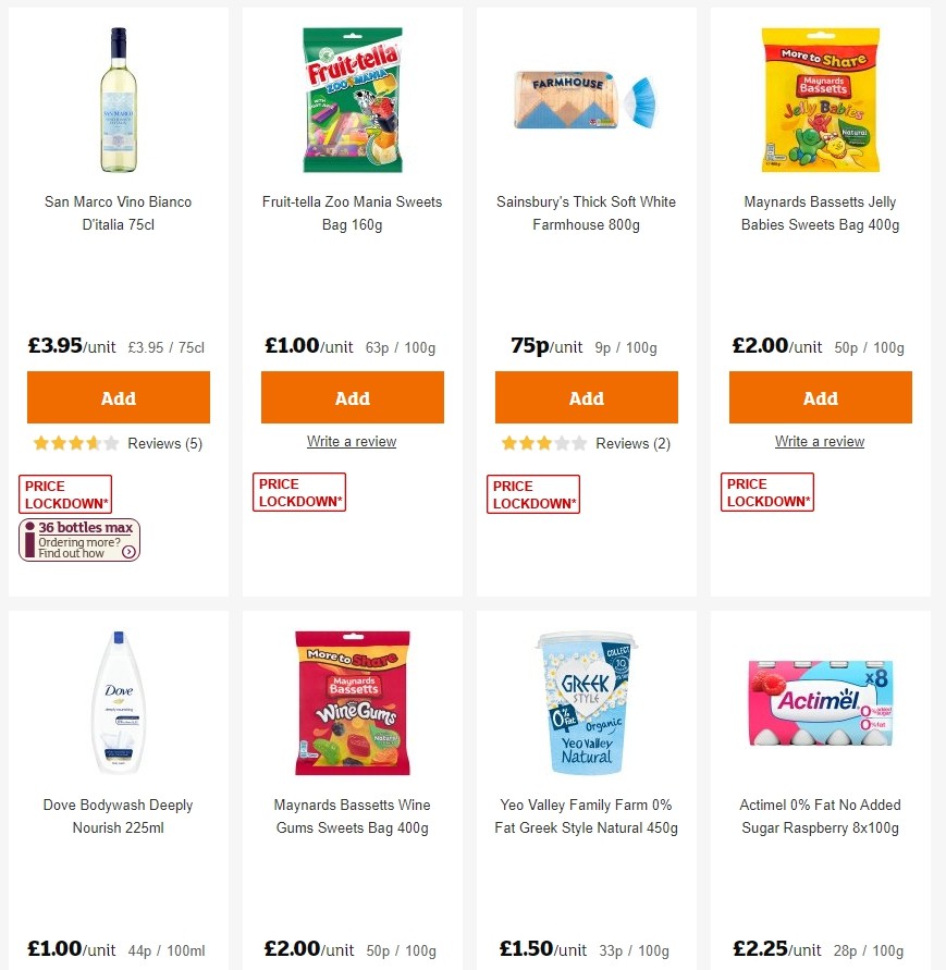 Sainsbury's Offers from 10 January