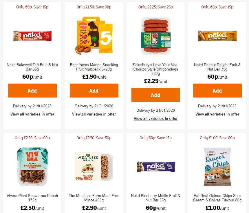 Sainsbury's Offers from 10 January