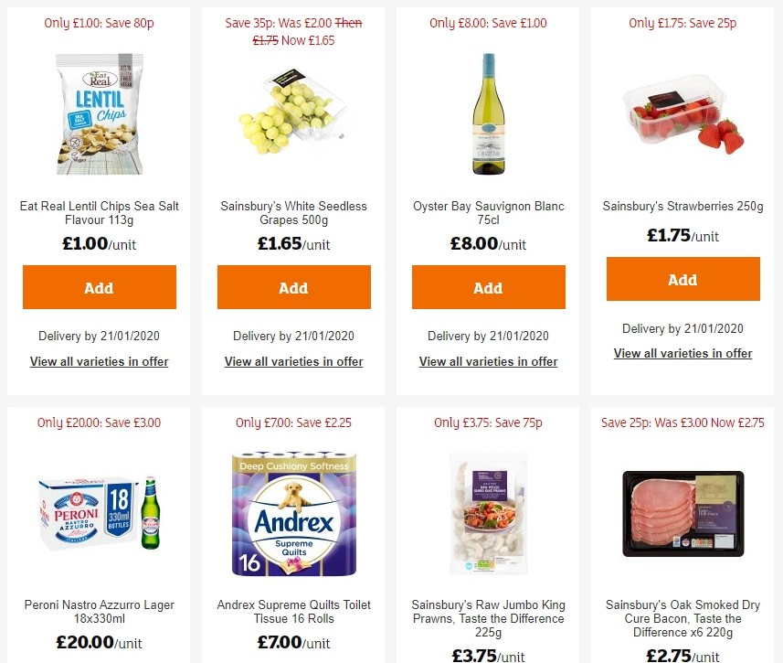 Sainsbury's Offers from 10 January