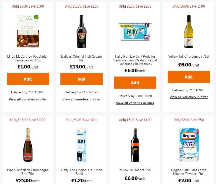 Sainsbury's Offers from 10 January