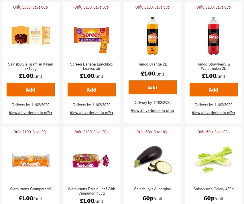 Sainsbury's Offers from 24 January