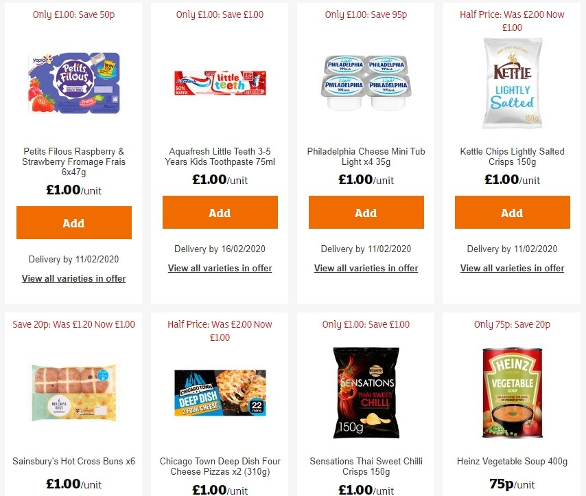 Sainsbury's Offers from 24 January