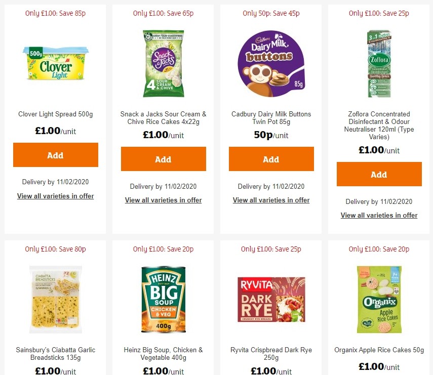 Sainsbury's Offers from 24 January