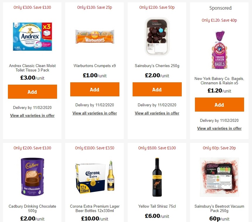 Sainsbury's Offers from 24 January