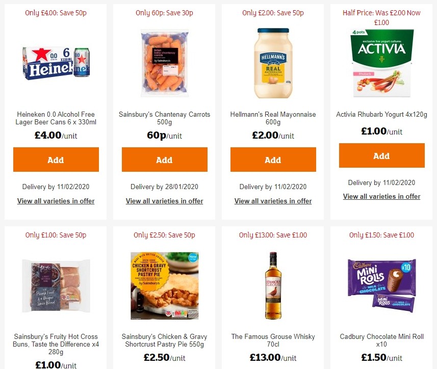 Sainsbury's Offers from 24 January