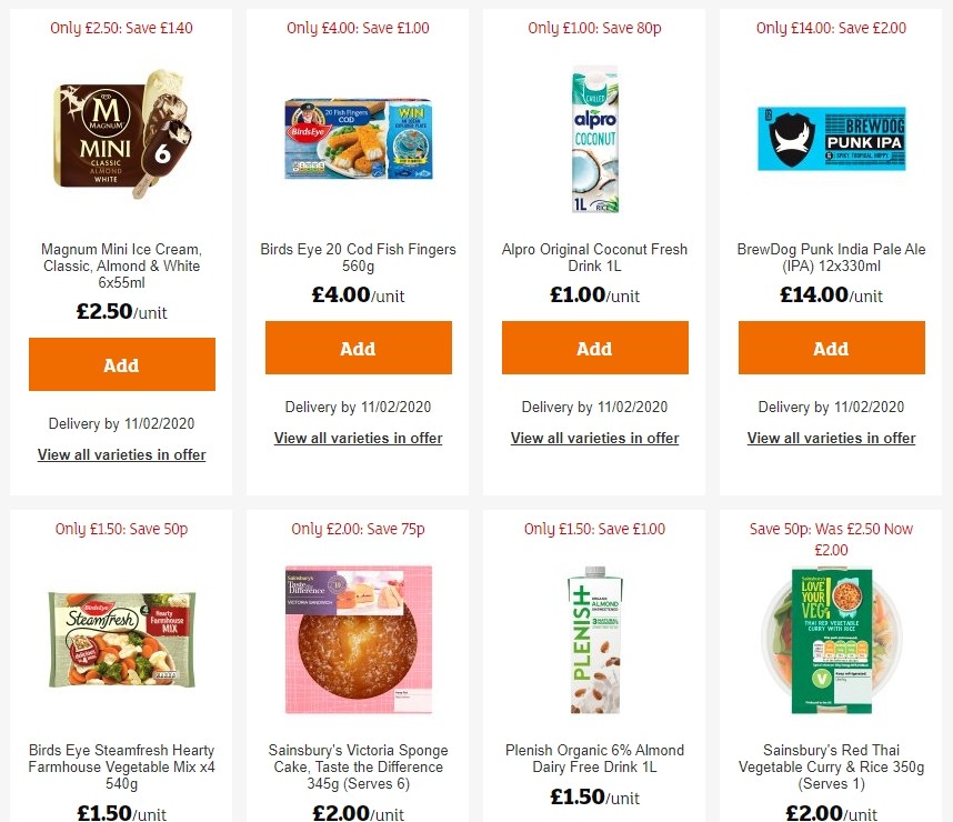 Sainsbury's Offers from 24 January