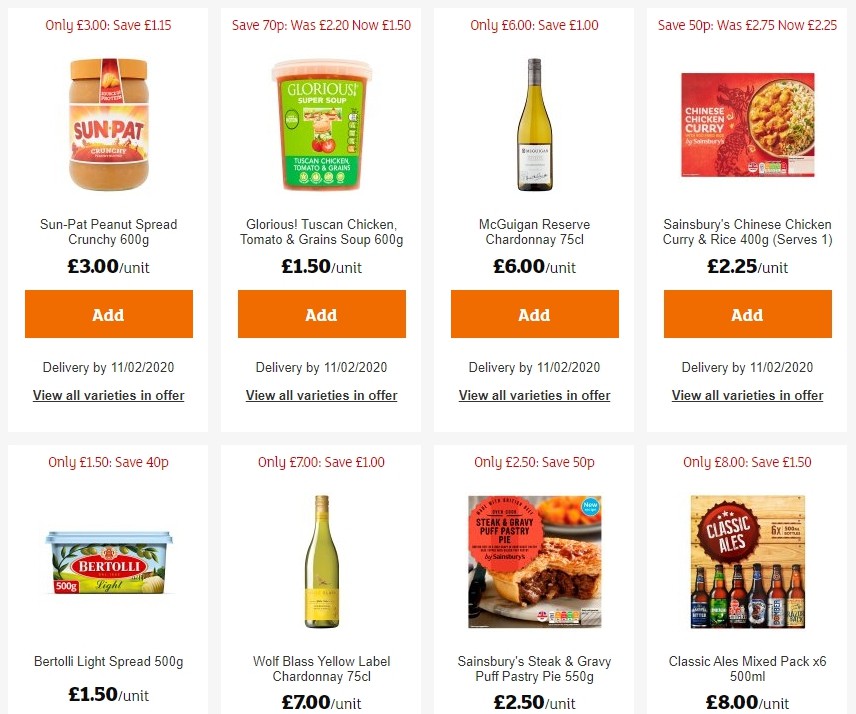 Sainsbury's Offers from 24 January