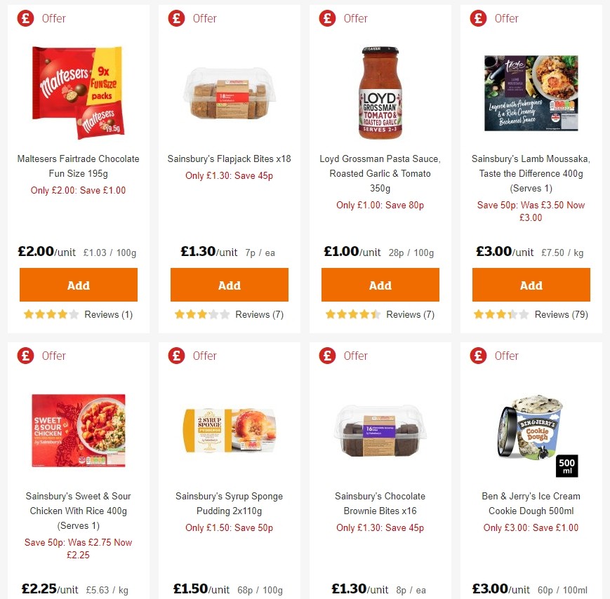 Sainsbury's Offers from 31 January