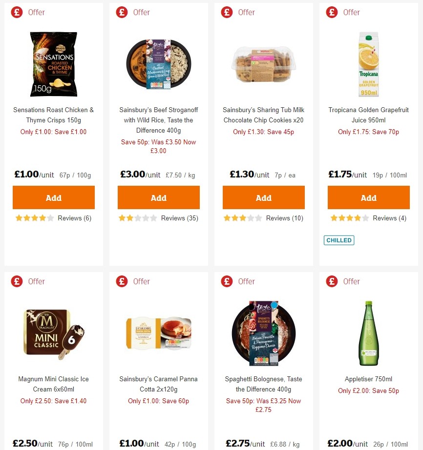 Sainsbury's Offers from 31 January