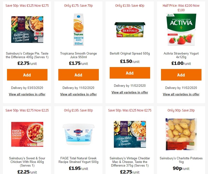 Sainsbury's Offers from 31 January