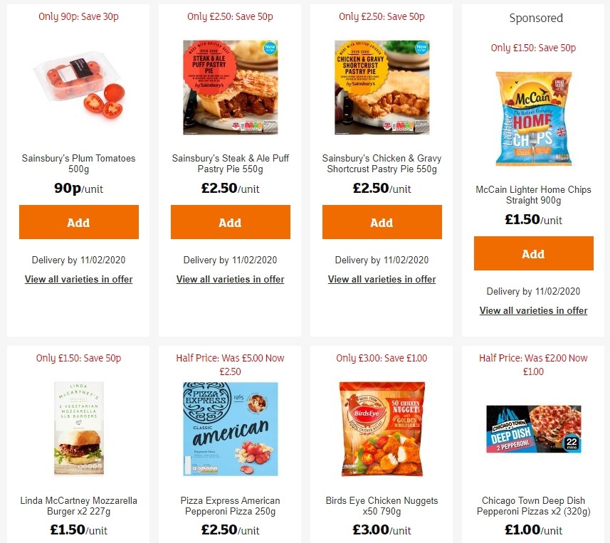 Sainsbury's Offers from 31 January