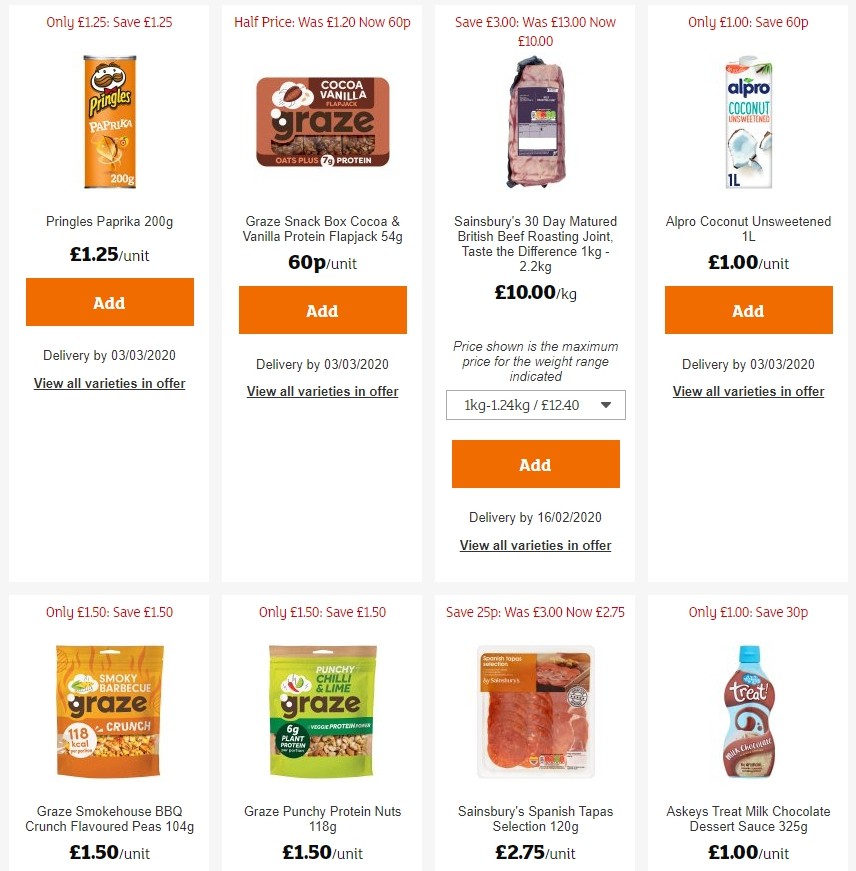 Sainsbury's Offers from 14 February