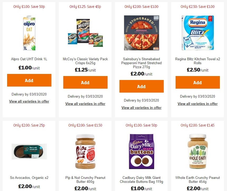 Sainsbury's Offers from 14 February