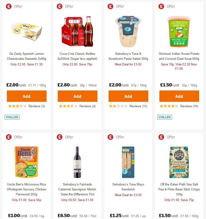 Sainsbury's Offers from 6 March