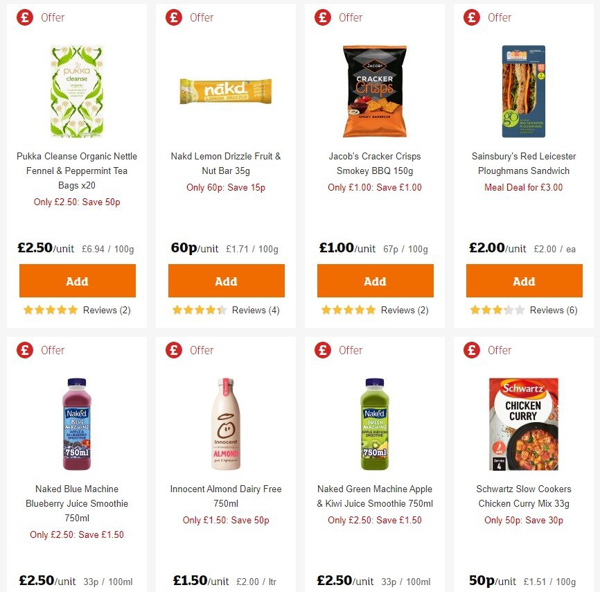 Sainsbury's Offers from 6 March