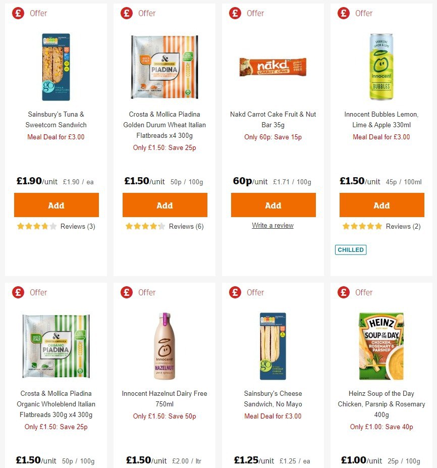 Sainsbury's Offers from 6 March