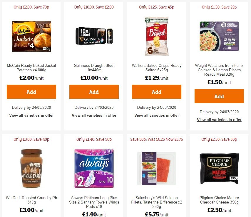 Sainsbury's Offers from 6 March