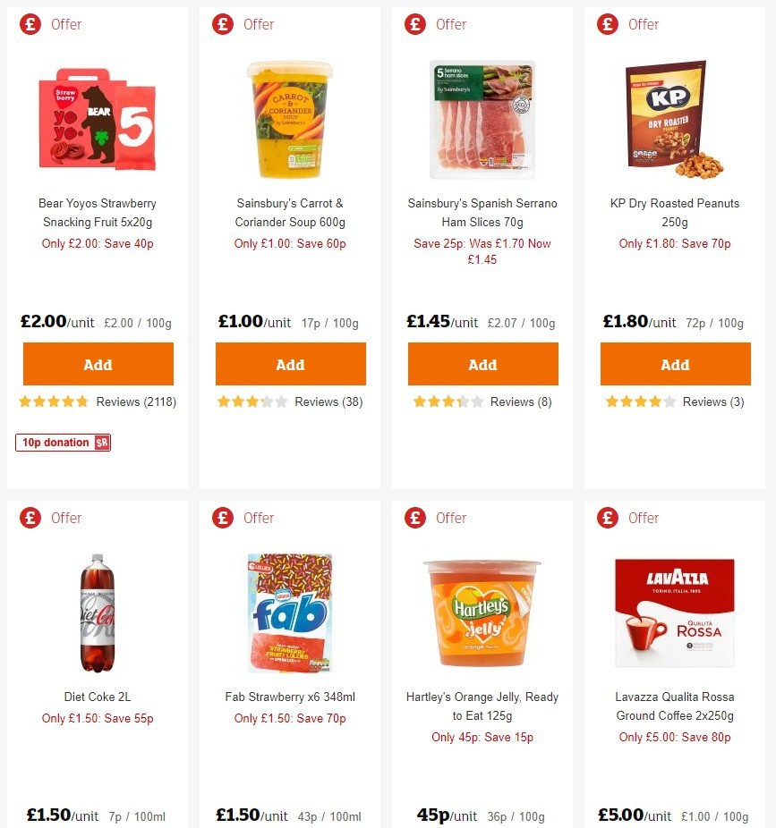 Sainsbury's Offers from 6 March