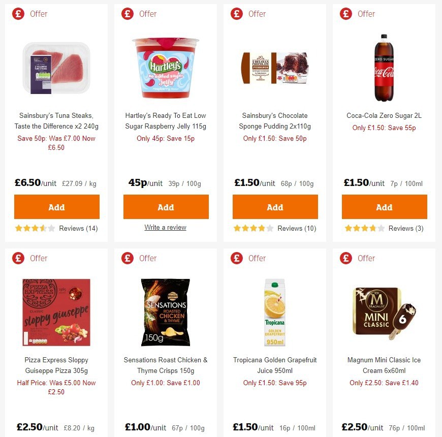 Sainsbury's Offers from 6 March