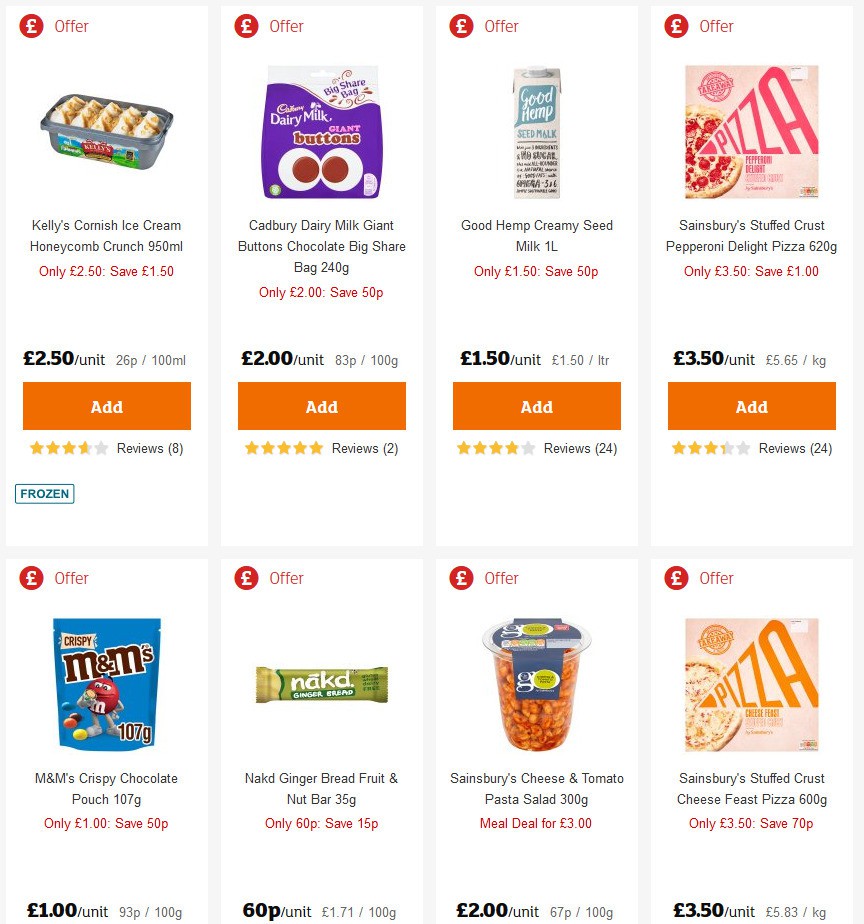 Sainsbury's Offers from 13 March