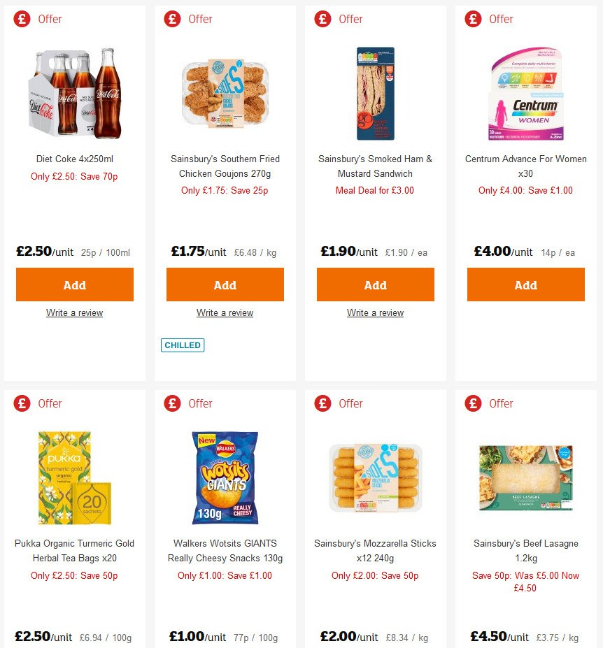 Sainsbury's Offers from 13 March