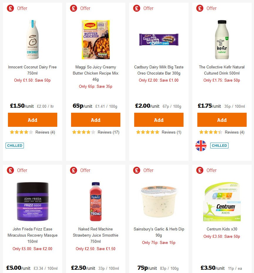 Sainsbury's Offers from 13 March