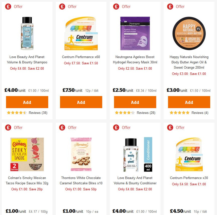 Sainsbury's Offers from 13 March