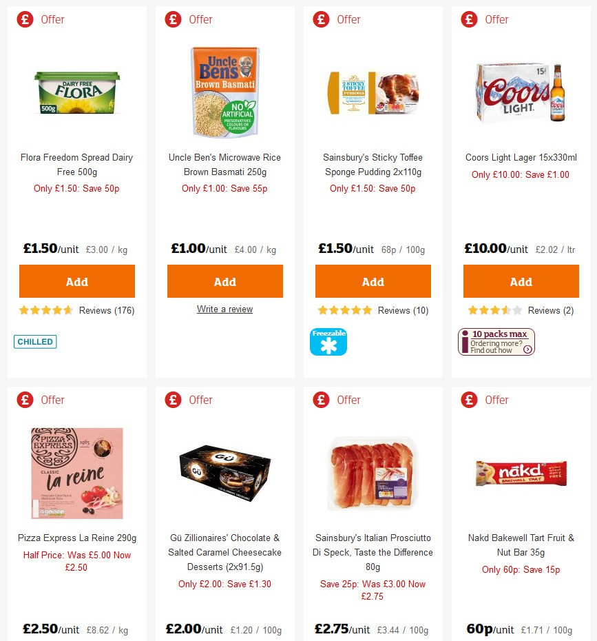 Sainsbury's Offers from 13 March