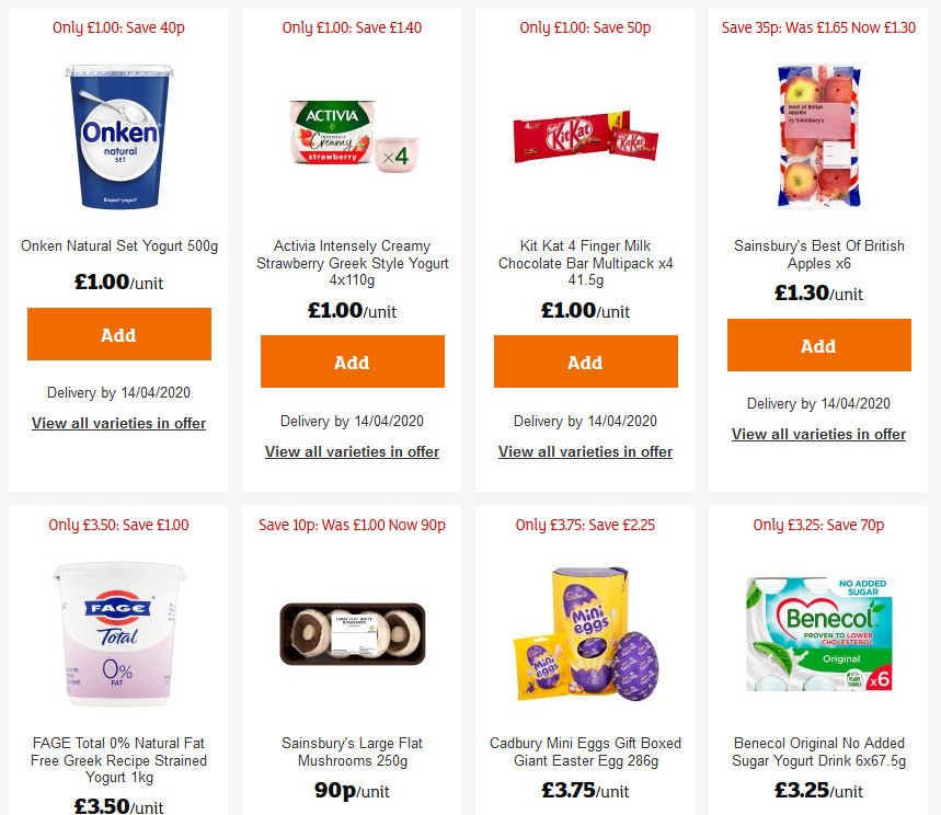 Sainsbury's Offers from 3 April