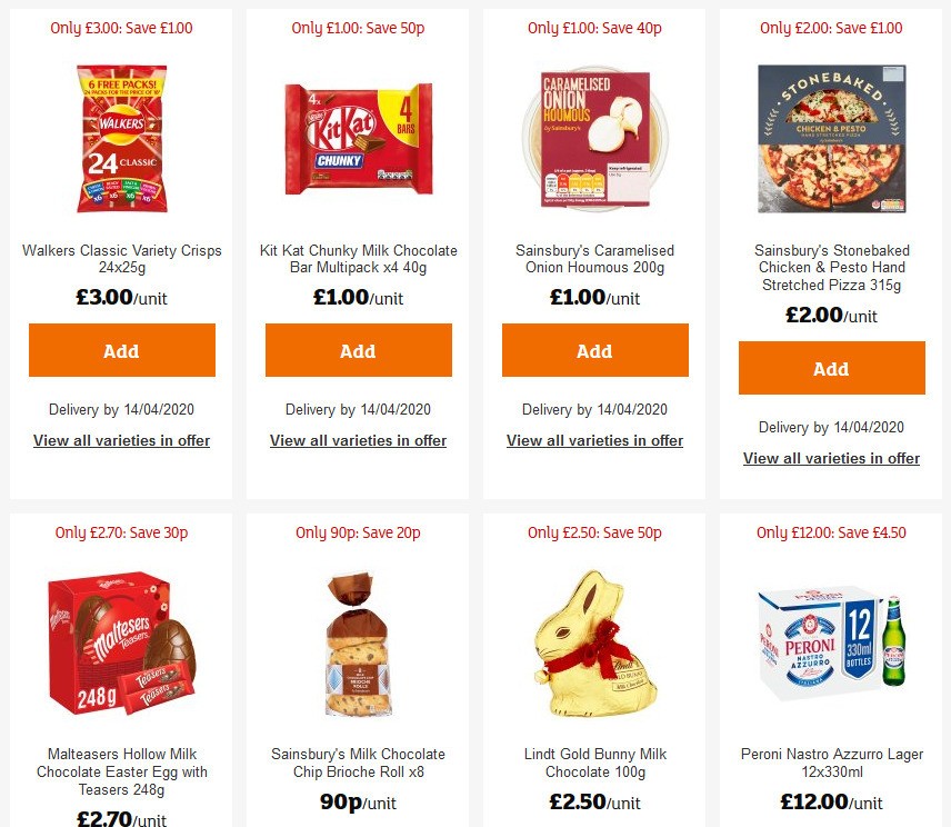 Sainsbury's Offers from 3 April