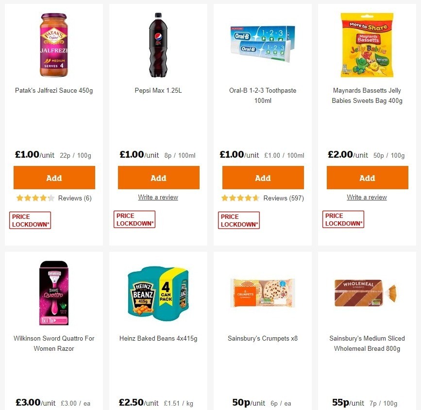 Sainsbury's Offers from 1 May